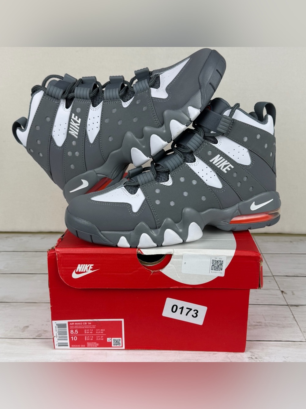 Men’s 8.5 - Nike Air Max 2 CB 94 2024 Cool Grey - New With Box  - 305440-005